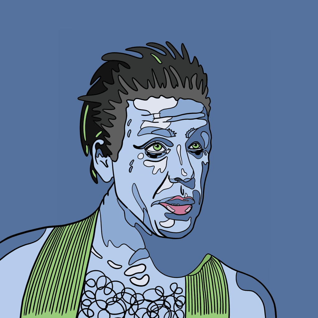 illustration of German metal band Rammstein