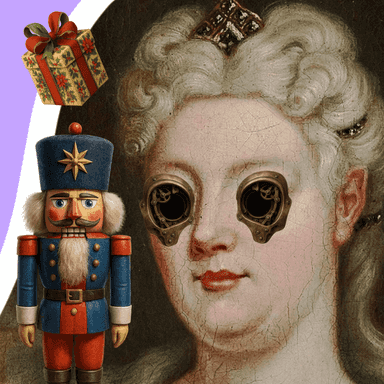 woman with nutcracker