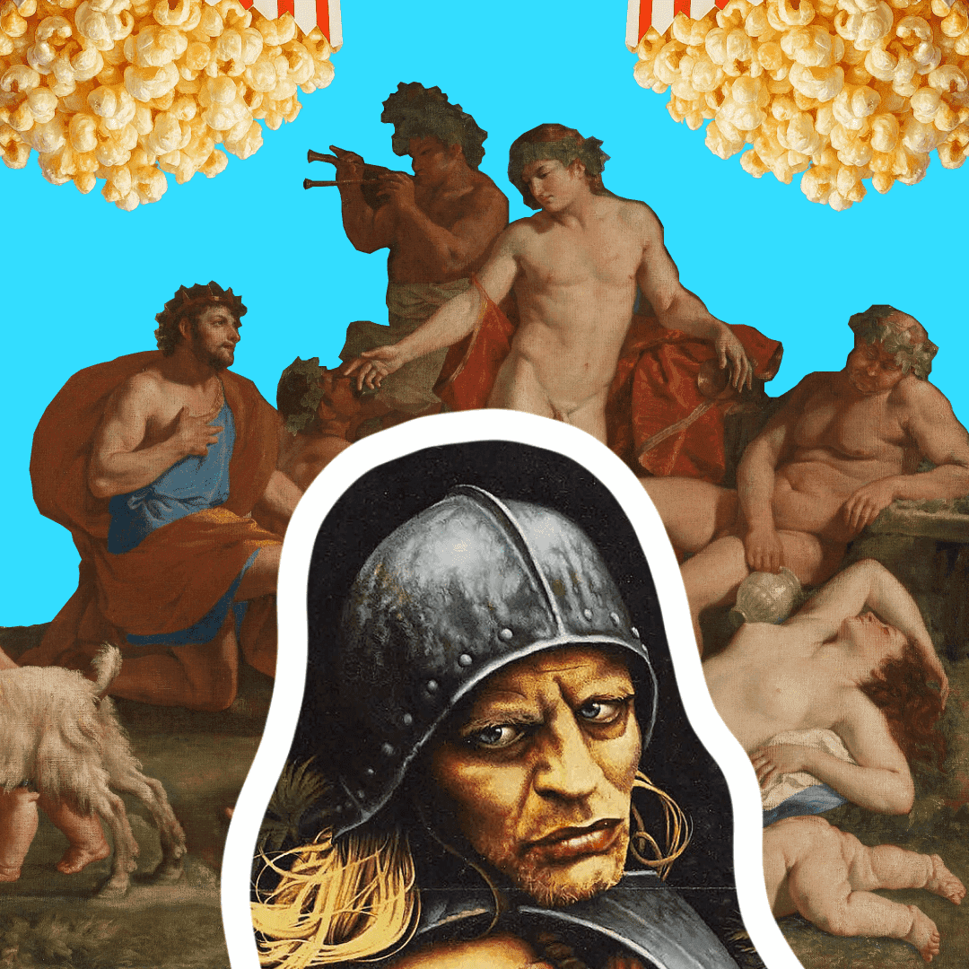 Illustration of German filmmaker Rainer Werner Fassbinder